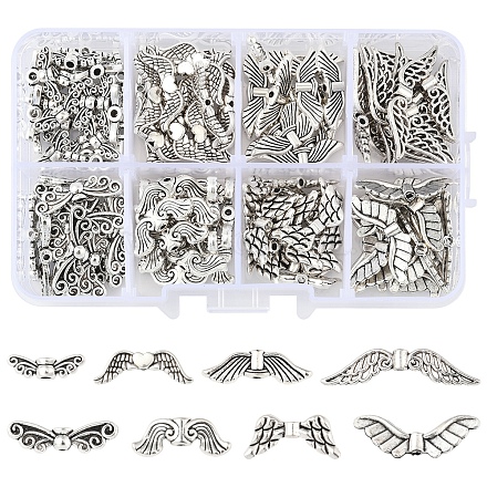 140шт 8 стиля бусины из сплава в тибетском стиле TIBEB-FS0001-18-1