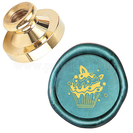Wax Seal Brass Stamp Head AJEW-WH0209-052-1