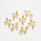 Tibetan Silver Pendants, Lead Free and Cadmium Free, Golden, 17mm wide, 26mm high, 2.5mm thick, hole: 3mm