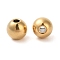 Titanium Beads, Round, Golden, 10x9mm, Hole: 2.8mm