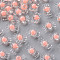 Transparent Acrylic Beads, Bead in Bead, Candy, Salmon, 9x17x8.5mm, Hole: 2mm, about 192pcs/100g