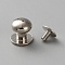 Alloy Jewelry Box Drawer Handles, Cabinet Knobs, Nipple Stud Rivets for Phone Case DIY, Platinum, 10.5x10.5mm, Hole: 2.5mm