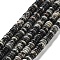 Natural Black Netstone Beads Strands, Rondelle, 6~6.5x2~2.5mm, Hole: 1.2mm, about 156~158pcs/strand, 15.12~15.20 inch(38.4~38.6cm)