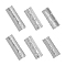 6pcs 3 styles Alloy Watch Band Adapter Connectors, Hammered, Column, Platinum & Silver, 19.5~24x7.5~8x5~7mm, hole: 1.7~2.5mm and 2.5~4x2~5mm, 2pcs/style