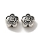 Tibetan Style Alloy Beads, Cadmium Free & Lead Free, Antique Silver, Flower, 9.5x10x6mm, Hole: 1.5mm, about 564pcs/1000g
