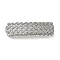 Alloy Retro Hair Barrettes, Hair Accessories for Women & Girls, Rectangle with Woven Pattern, Antique Silver, 82.5x25x13mm