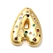 Brass Cubic Zirconia Pendants, Letter A~Z Charms, Real 18K Gold Plated, Letter A, 29x24.5x7mm, Hole: 5x2.5mm