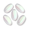 Synthetic Moonstone Cabochons, Oval, Clear AB, 24x13x13mm