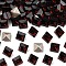 Preciosa® MAXIMA Crystal Fancy Stones, Czech Crystal, 435 23 615 Square, Dura Foiling, 90100 Burgundy, 6x6mm