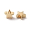 Brass Beads, Star, Golden, 7.5x8x3mm, Hole: 1.8mm