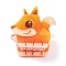 Cute Mini Animal Acrylic Claw Hair Clips, Hair Accessories for Girls, Fox, 26x27x24mm