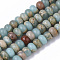 Synthetic Aqua Terra Jasper Beads Strands, Rondelle, 6x4mm, Hole: 0.8mm, about 102~103pcs/strand, 15.94 inch(40.5cm)