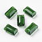 Imitation Austrian Crystal Beads, Grade AAA, Faceted, Rectangle, Green, 10x15.5x7mm, Hole: 0.9~1mm