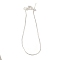 Rack Plating Brass Box Chain Bracelet Making, with Lobster Claw Clasps, Long-Lasting Plated, Cadmium Free & Lead Free, Silver, 8-1/2 inch(21.7cm)