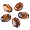 Natural Tiger Eye Cabochons, Flat Oval, 14x10mm