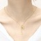 304 Stainless Steel Pendant Lariat Long Necklaces for Women, Golden, Tennis, 27.56 inch(70cm)