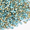 Back Plated Grade A Diamond Glass Pointed Rhinestone, Aquamarine, 1.2~1.3mm, about 1440pcs/bag