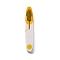 Plastic Transparent Belt Cover U-shaped Scissors, Cross-stitch Fishing Line Scissors, Sharp Thread Stainless Steel Scissors, Craft Scissor, Gold, 117x18.5x10mm