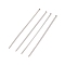 304 Stainless Steel Flat Head Pins, Stainless Steel Color, 45x0.5mm, Head: 1mm