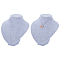Velvet Necklace Displays, Necklace Bust Display Stand, Gainsboro, 21x8.5x21cm