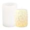 SUPERFINDINGS 1pc Cylinder Candle Mold Pillar Shape Silicone Mold Column Candle Silicone Molds White Magic Cube Bubble Geometric Ball Soap Mold for Resin Soap Candle Making Parties