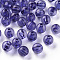 Transparent Acrylic Beads, Round, Medium Slate Blue, 8x7mm, Hole: 2mm, about 1745pcs/500g