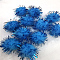 Handmade DIY Doll Craft Pom Pom Yarn Pom Pom Balls, with Metallic Cord, Dodger Blue, 2cm, about 1000pcs/bag