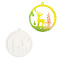 Christmas Silicone Pendant Molds, Resin Casting Molds, for Keychain Clasps Craft Making, White, Deer, 9x8.2x0.7cm, Hole: 3.5~3.6mm