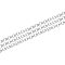 925 Sterling Silver Rolo Chains, Soldered, 925 Sterling Silver Plated, 1.5mm