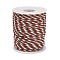 Nylon Threads, Milan Cords/Twisted Cords, Red, 3mm, about 21.87 Yards(20m)/Roll