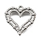 304 Stainless Steel Pendants, Heart Charm, Anti-Tarnish, Stainless Steel Color, 19.5x19.5x2.5mm, Hole: 1.5mm