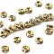 Rack Plating Brass Crystal Rhinestone Rondelle Space Beads, for DIY Jewelry, Bracelets, Necklaces & Crafts, Golden, 4x2mm, Hole: 1mm