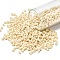 TOHO Round Seed Beads, Japanese Seed Beads, (51F) Opaque Frost Light Beige, 8/0, 3mm, Hole: 1mm, about 222pcs/10g