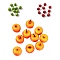 30Pcs 3 Style Mini Clay Imitation Apples, Artificial Fruit, for Dollhouse Accessories Pretending Prop Decorations, for Teacher's Day, Mixed Color, 5.5~9x6~7mm, 10pcs/style