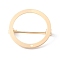 Brass Brooch Base Settings, Donut with Hole, Light Gold, 28.5x1mm, Hole: 1.4mm, Pin: 0.9mm