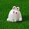 Cute Resin Animal Figurines Ornament, Micro Landscape Home Desktop Decoration, Rabbit, 22x22mm