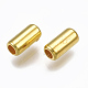 CCBプラスチックビーズ  コラム  ゴールドカラー  5.5x2.5mm  穴：1.5mm  約512個/20g X-CCB-S160-264-2