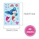 48 Sheets 8 Styles Paper Make a Face Stickers DIY-WH0467-005-2