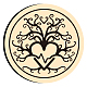 Timbro sigillo di cera di legno fai da te AJEW-WH0130-566-2
