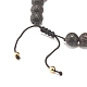 Verstellbare geflochtene Perlenarmbänder mit Totenkopf BJEW-JB07497-03-6
