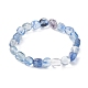 Bracelets extensibles en perles de verre pour femmes BJEW-JB09410-1