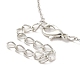 Collier à pendentif cage en perles d'imitation MAND-PW0001-90B-3