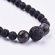 Natural Gemstone Beaded Necklaces & Stretch Bracelets Jewelry Sets SJEW-JS00918-4