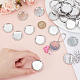 100 шт. 2 стиля железных подвесок-кабошонов FIND-DR0001-44-3