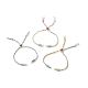Bracelets tressés en fil de polyester AJEW-JB01141-1