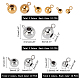 UNICRAFTALE About 60pcs 3 Sizes Hanger Links Bail Stainless Steel Round Bail Beads Golden & Stainless Steel Color Hanger Connector Links for Pendant European Jewelry Making STAS-UN0010-07-4