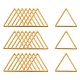 304ステンレススチール製フレームコネクター  三角形  ゴールドカラー  16x18x0.8mm STAS-S079-28B-1