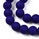 Opache perle di vetro fili GLAA-T032-P8mm-MD03-2