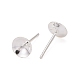 925 Sterling Silver Stud Earring Findings STER-K167-027D-S-2