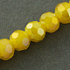 Electroplate Glass Beads Strands EGLA-R017-4mm-7-2